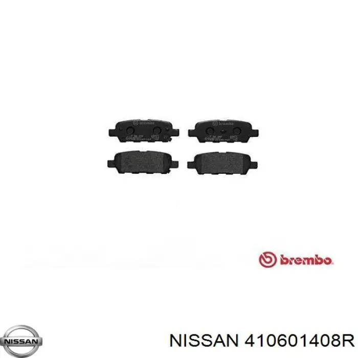 Колодки гальмові задні, дискові 410601408R Nissan