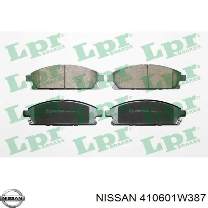 Гальмівні колодки Nissan/Infiniti 410601W387 ціна, від 24.31 USD