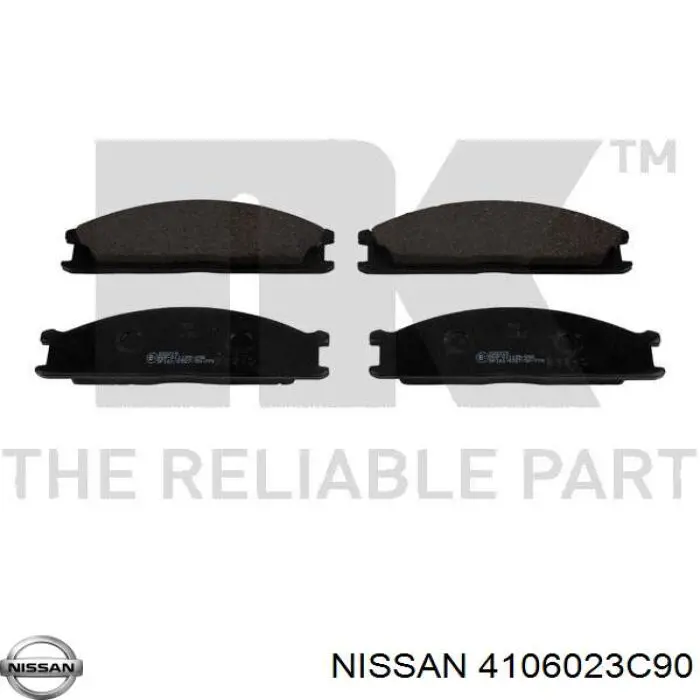 4106023C90 Nissan колодки гальмівні передні, дискові