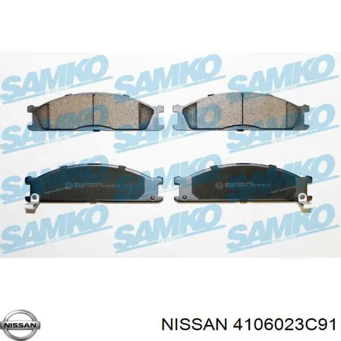 Колодки гальмівні передні, дискові 4106023C91 Nissan