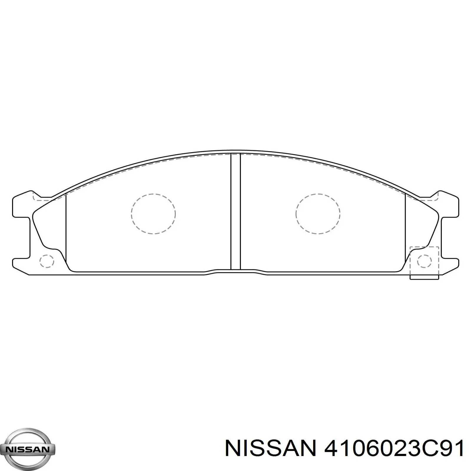 Гальмівні колодки Nissan/Infiniti 4106023C91 ціна, від 22.53 USD
