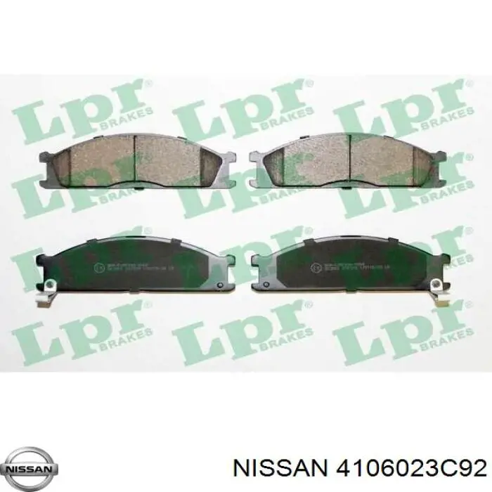 Гальмівні колодки Nissan/Infiniti 4106023C92 ціна, від 22.77 USD