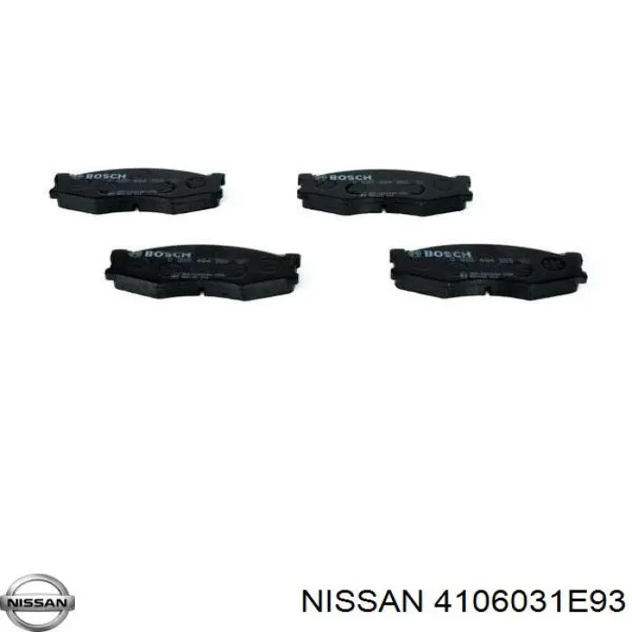 4106031E93 Nissan/Infiniti Передні гальмівні колодки