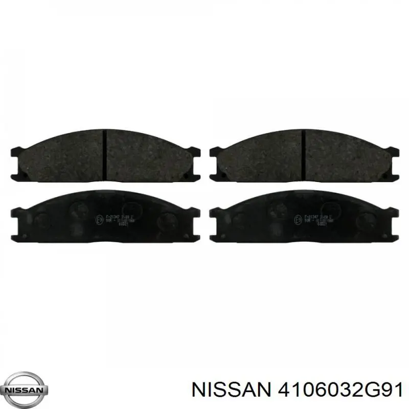 4106032G91 Nissan колодки гальмівні передні, дискові