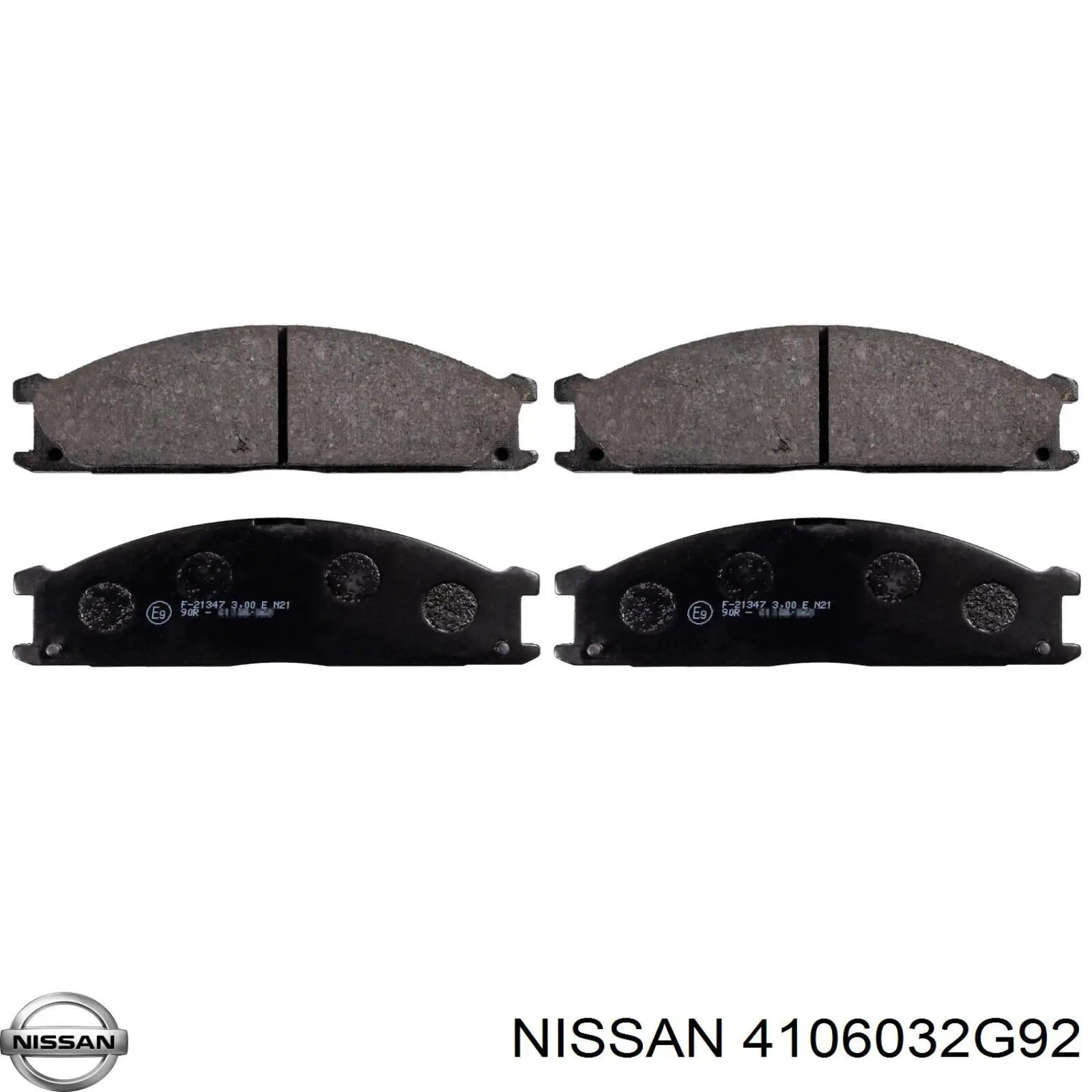 4106032G92 Nissan колодки гальмівні передні, дискові