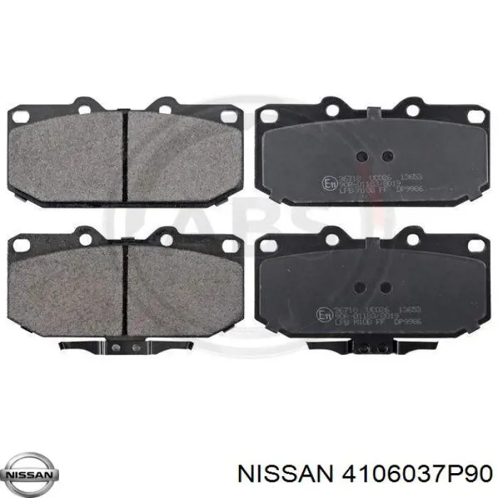 Колодки гальмівні передні, дискові 4106037P90 Nissan