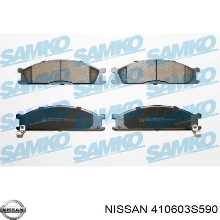 410603S590 Nissan колодки гальмівні передні, дискові