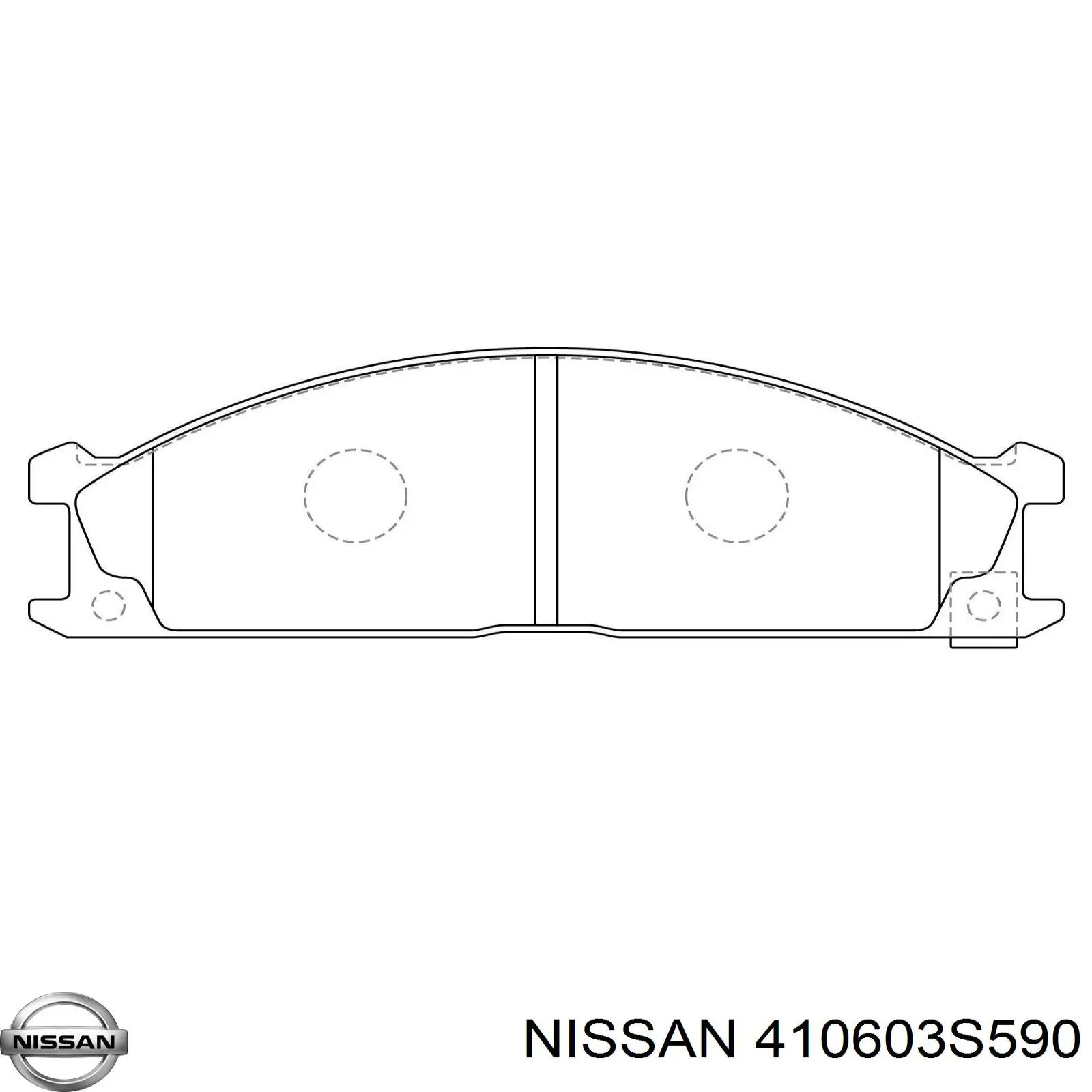 Купити 410603S590 Nissan/Infiniti Колодки гальмівні передні, дискові
