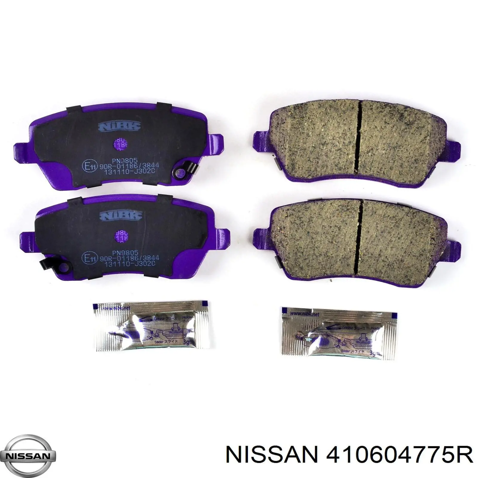 Колодки гальмівні передні, дискові 410604775R Nissan