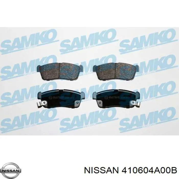 410604A00B Nissan колодки гальмівні передні, дискові
