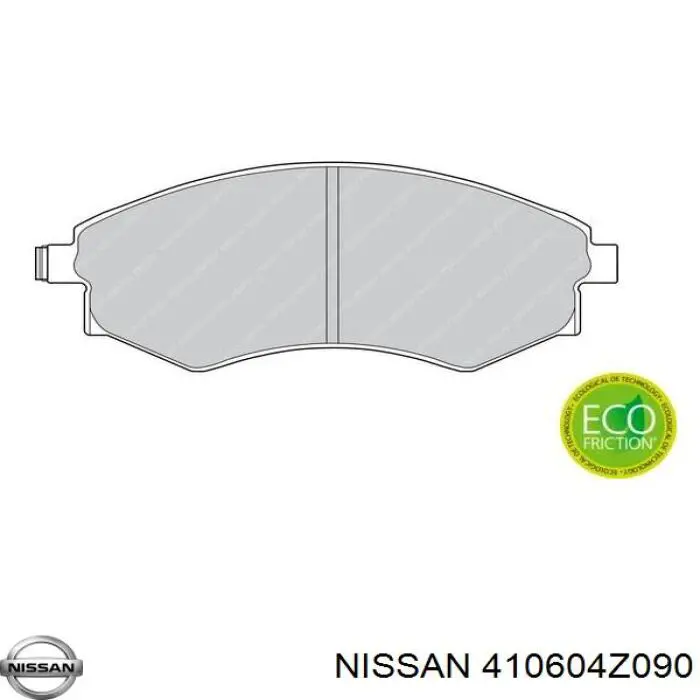 Колодки гальмівні передні, дискові 410604Z090 Nissan