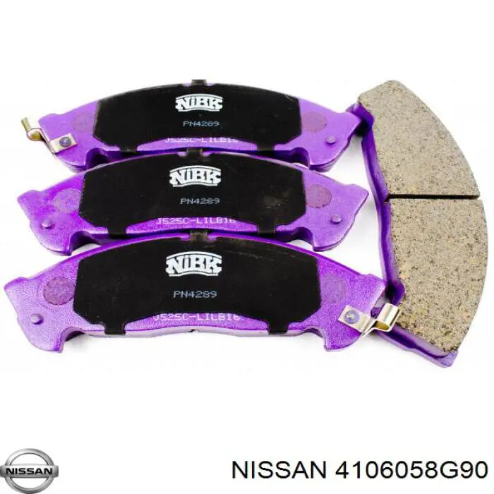 4106058G90 Nissan колодки гальмівні передні, дискові