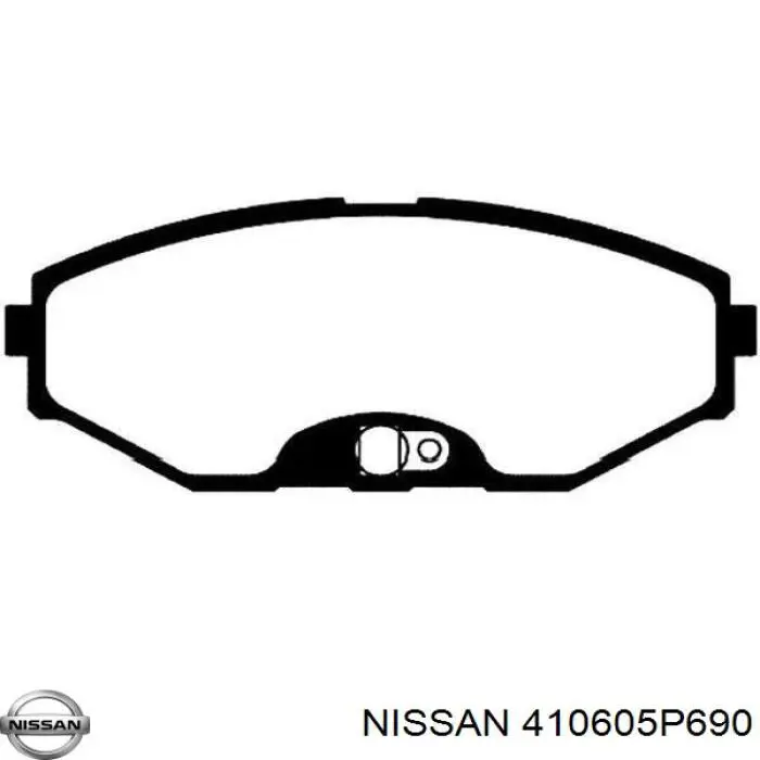 Колодки гальмівні передні, дискові 410605P690 Nissan