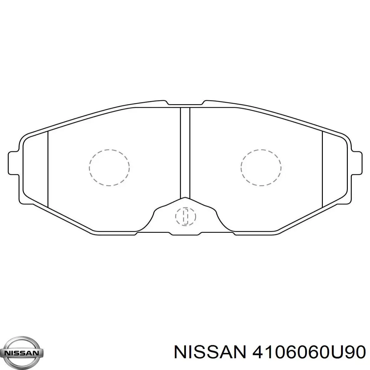 Колодки гальмівні передні, дискові 4106060U90 Nissan