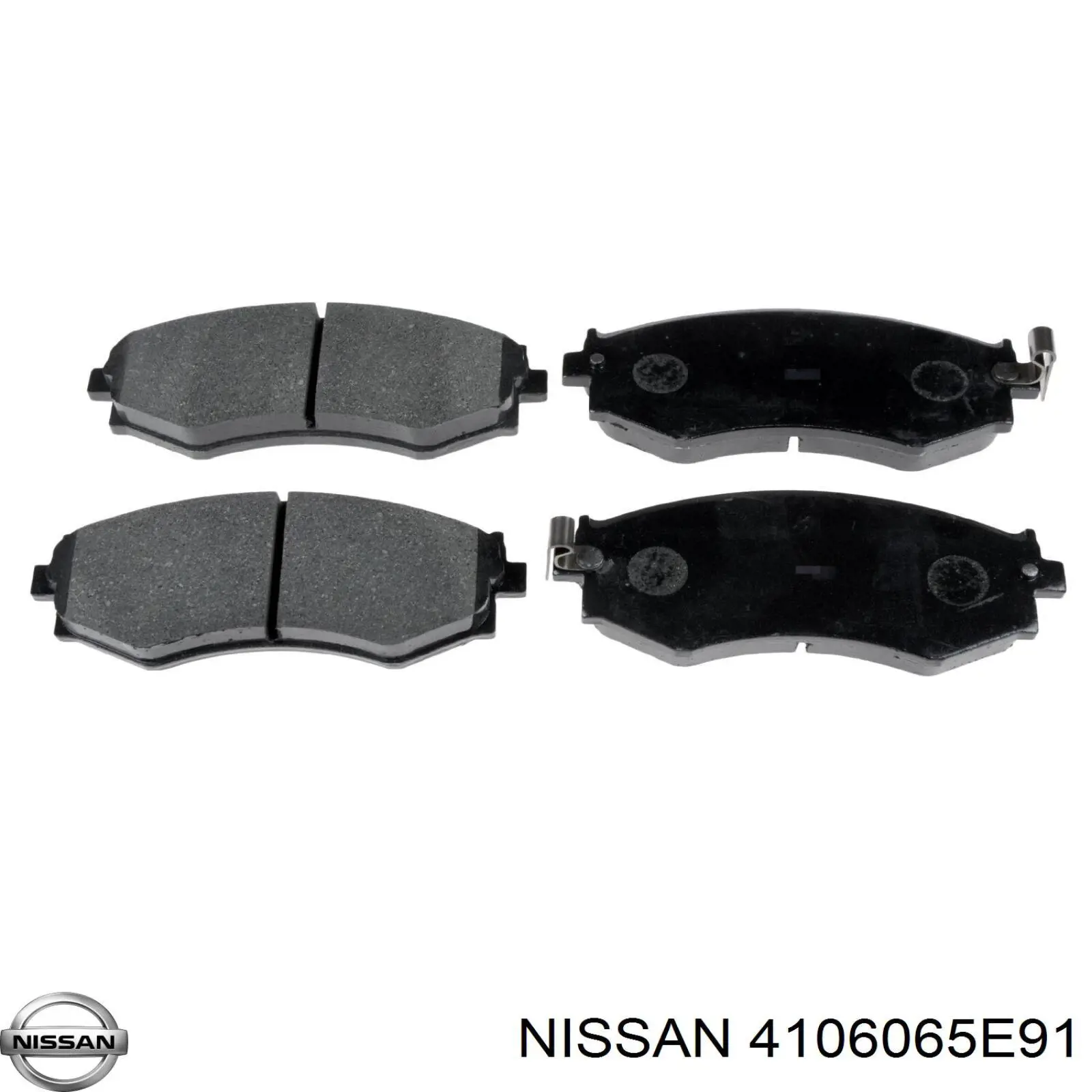 4106065E91 Nissan колодки гальмівні передні, дискові