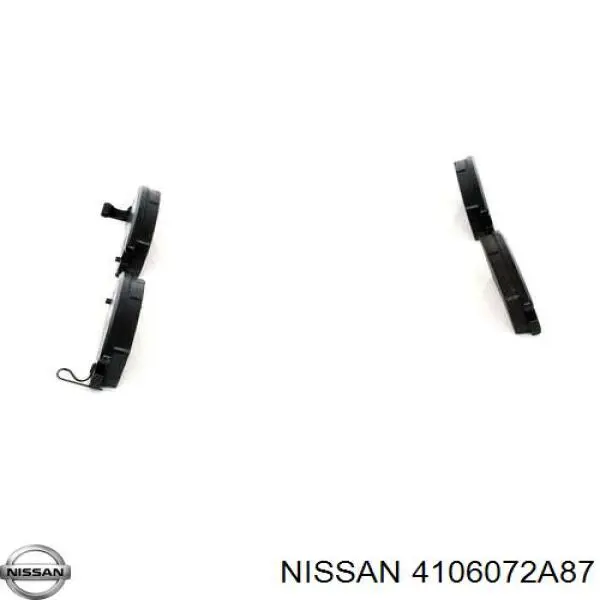 Колодки гальмівні передні, дискові 4106072A87 Nissan