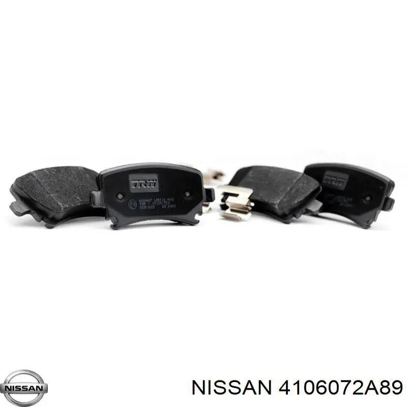 4106072A89 Nissan колодки гальмівні передні, дискові