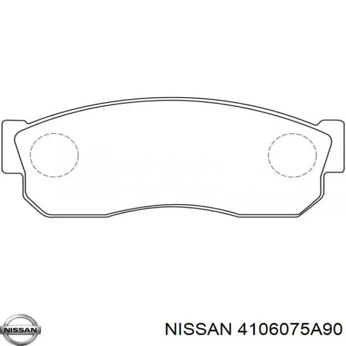 4106075A90 Nissan колодки гальмівні передні, дискові