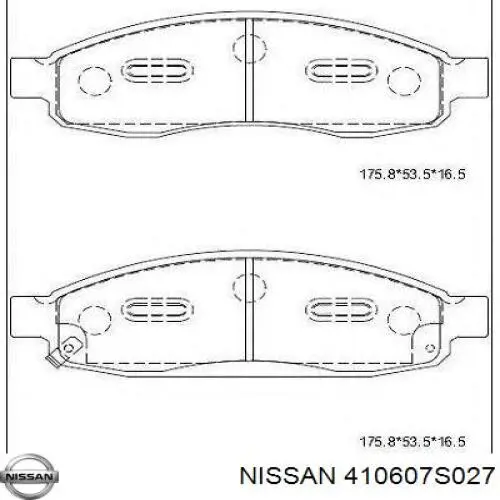 SP1446 Hi-q Передні гальмівні колодки