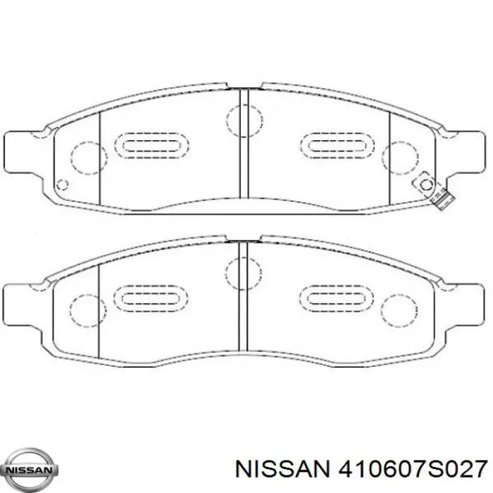 Гальмівні колодки Nissan/Infiniti 410607S026 ціна, від 26.71 USD