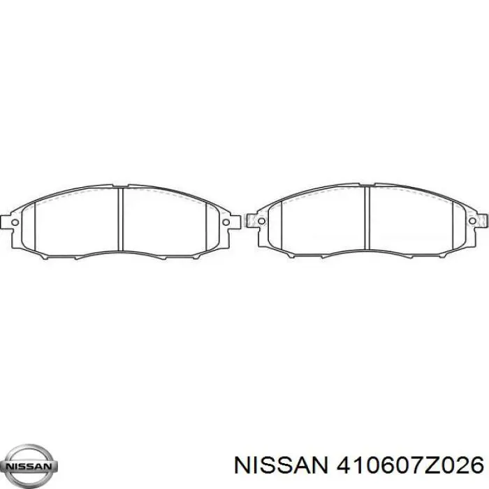 Купити 410607Z026 Nissan/Infiniti Колодки гальмівні передні, дискові