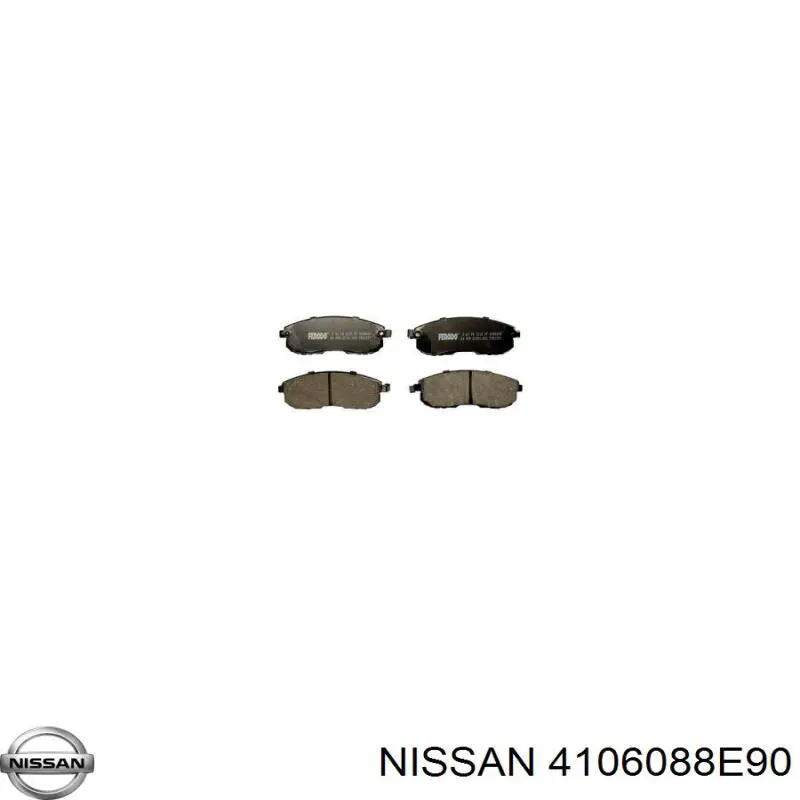 Гальмівні колодки Nissan/Infiniti 4106088E90 ціна, від 17.60 USD
