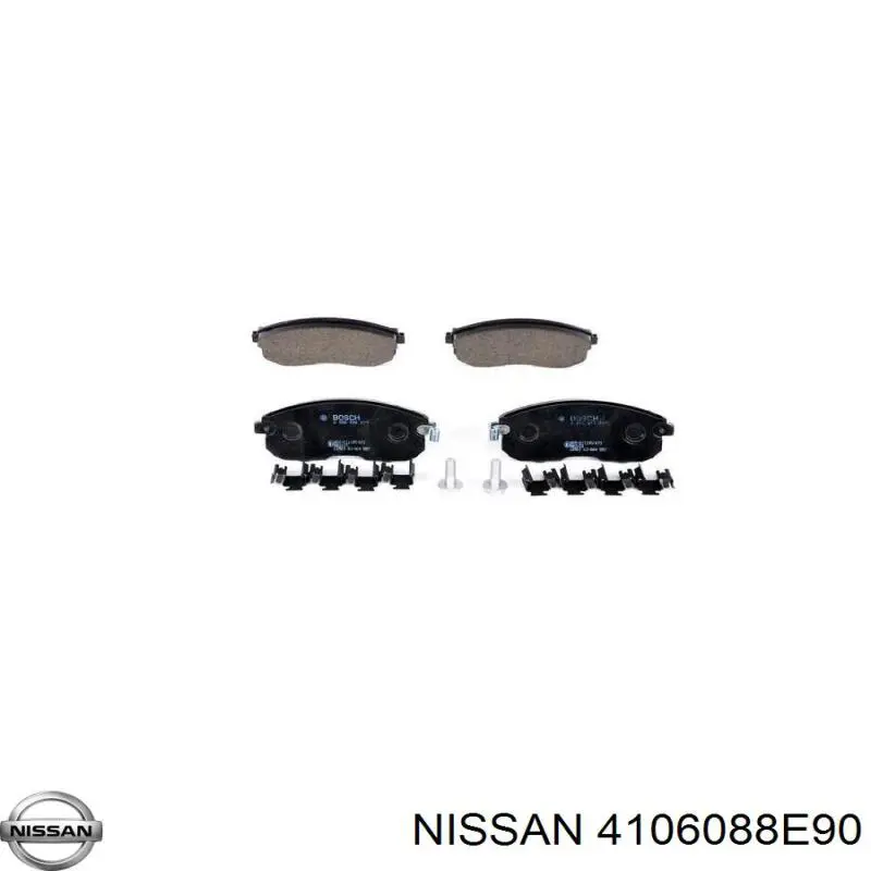 Купити 4106088E90 Nissan/Infiniti Колодки гальмівні передні, дискові