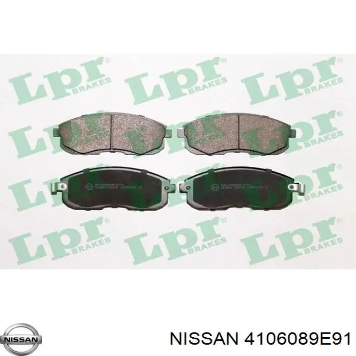 Передні тормозні колодки 4106089E91 Nissan/Infiniti