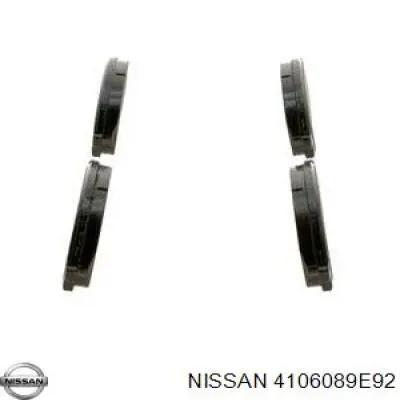 Колодки гальмівні передні, дискові 4106089E92 Nissan