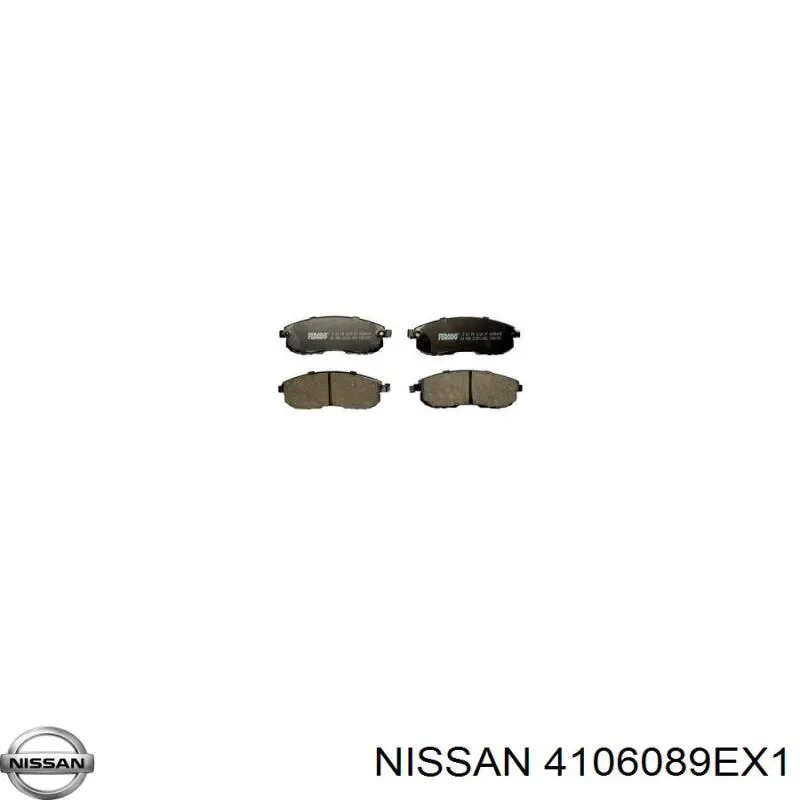 4106089EX1 Nissan/Infiniti Передні гальмівні колодки