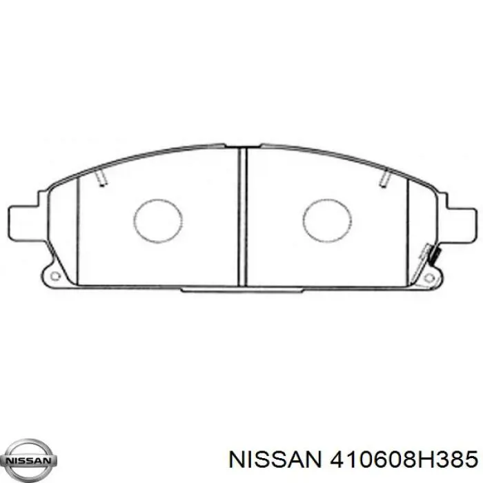 Гальмівні колодки Nissan/Infiniti 410608H385 ціна, від 22.36 USD