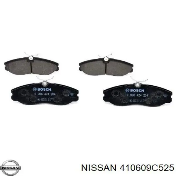 Колодки гальмівні передні, дискові 410609C525 Nissan