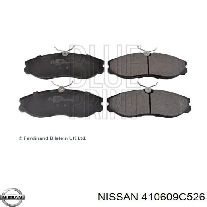 Купити 410609C526 Nissan/Infiniti Колодки гальмівні передні, дискові