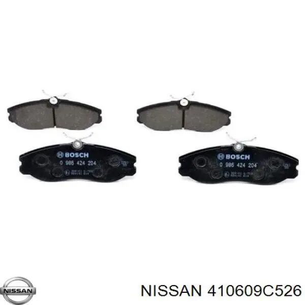 410609C526 Nissan колодки гальмівні передні, дискові