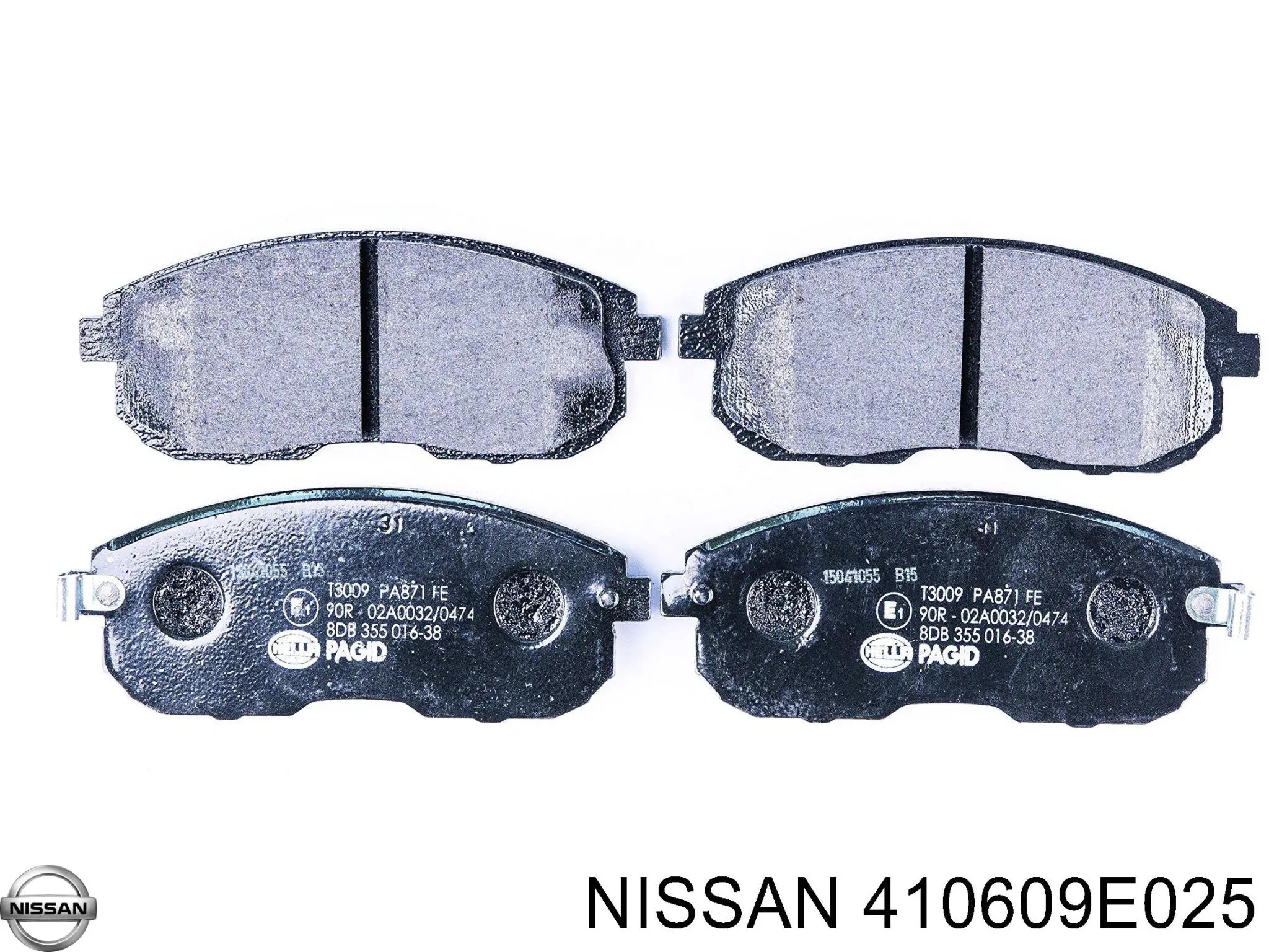 Колодки гальмівні передні, дискові 410609E025 Nissan