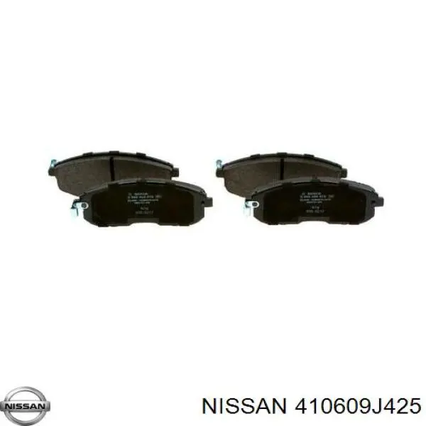 Колодки гальмівні передні, дискові 410609J425 Nissan