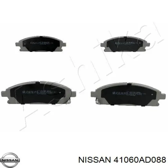 41060AD088 Nissan колодки гальмівні передні, дискові