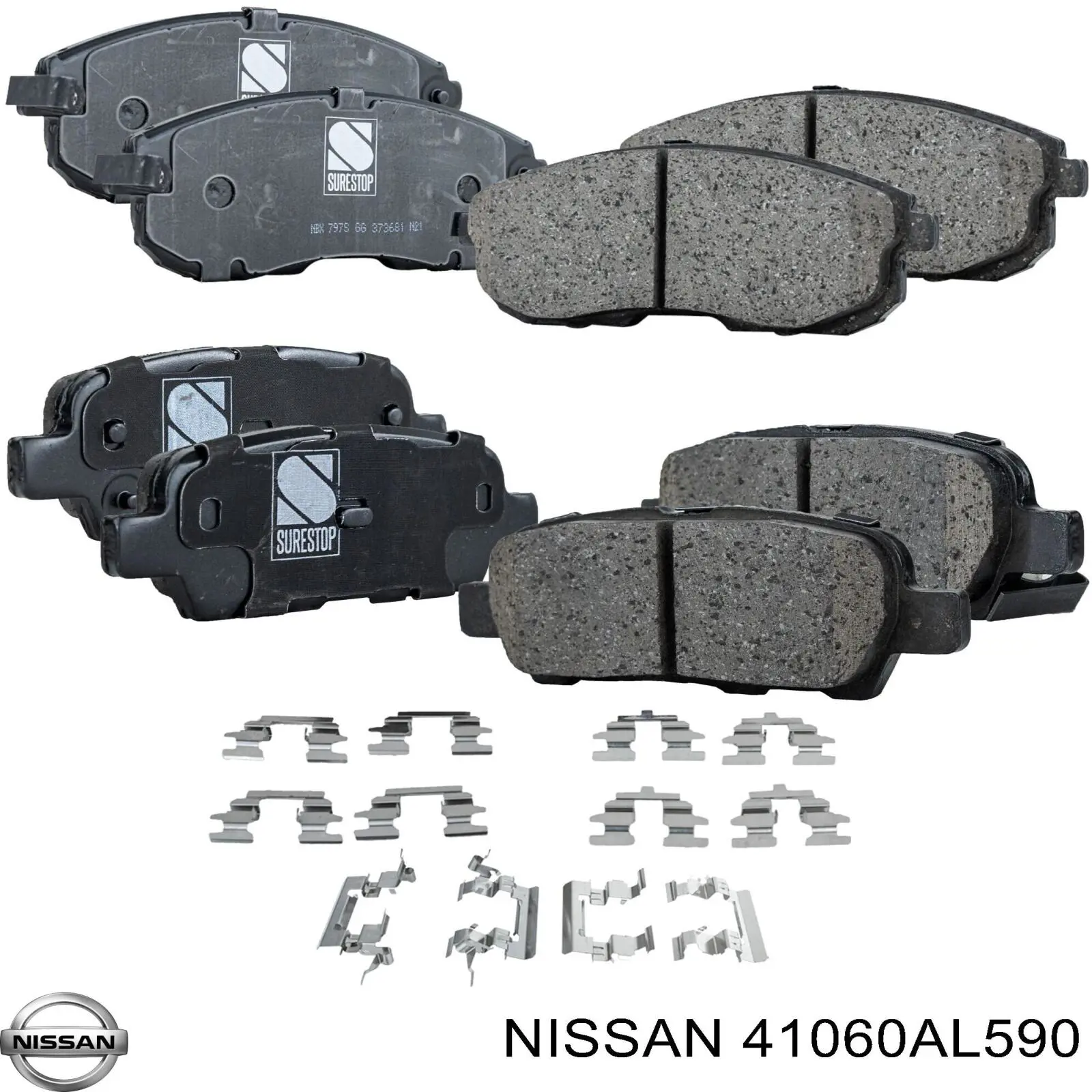 Купити 41060AL590 Nissan/Infiniti Колодки гальмівні передні, дискові