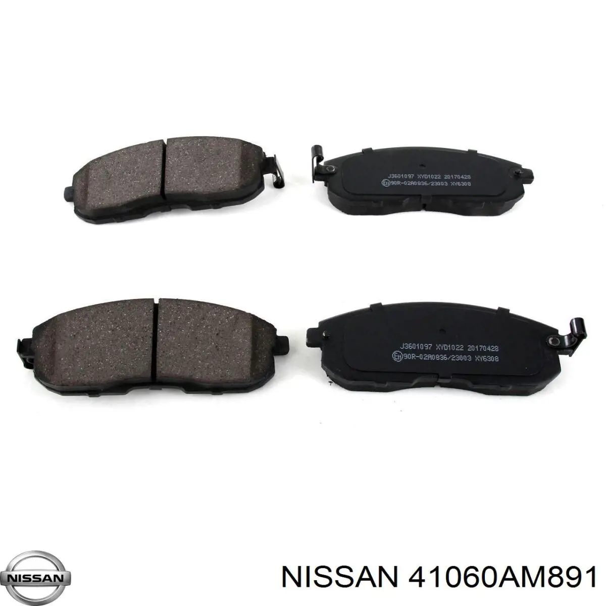 Купити 41060AM891 Nissan/Infiniti Колодки гальмівні передні, дискові