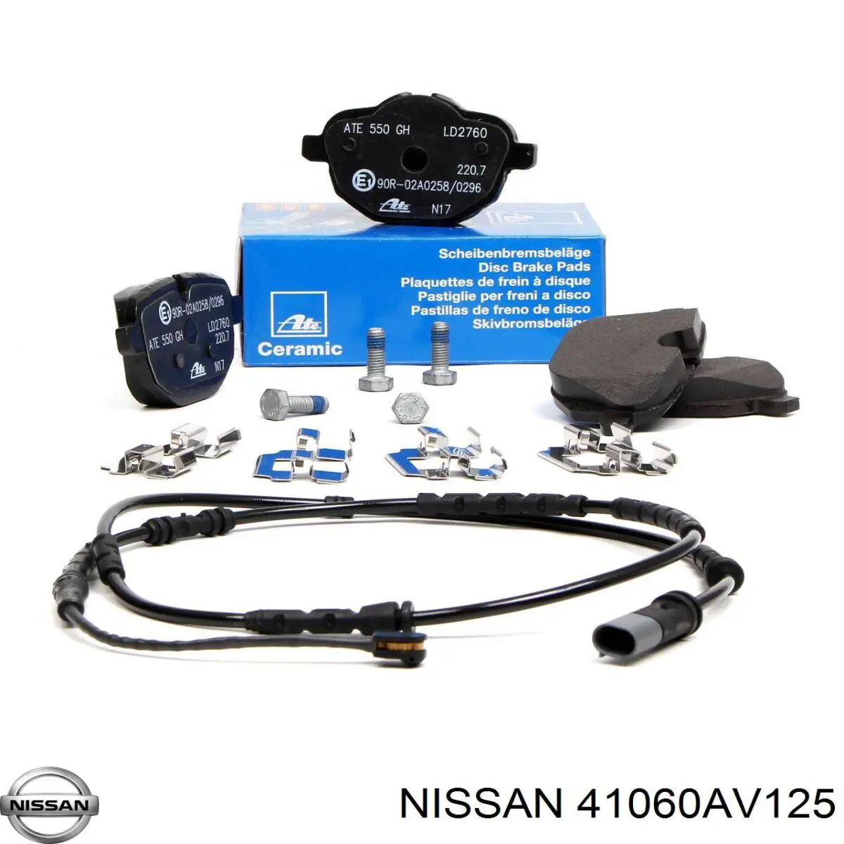 41060AV125 Nissan/Infiniti Передні гальмівні колодки
