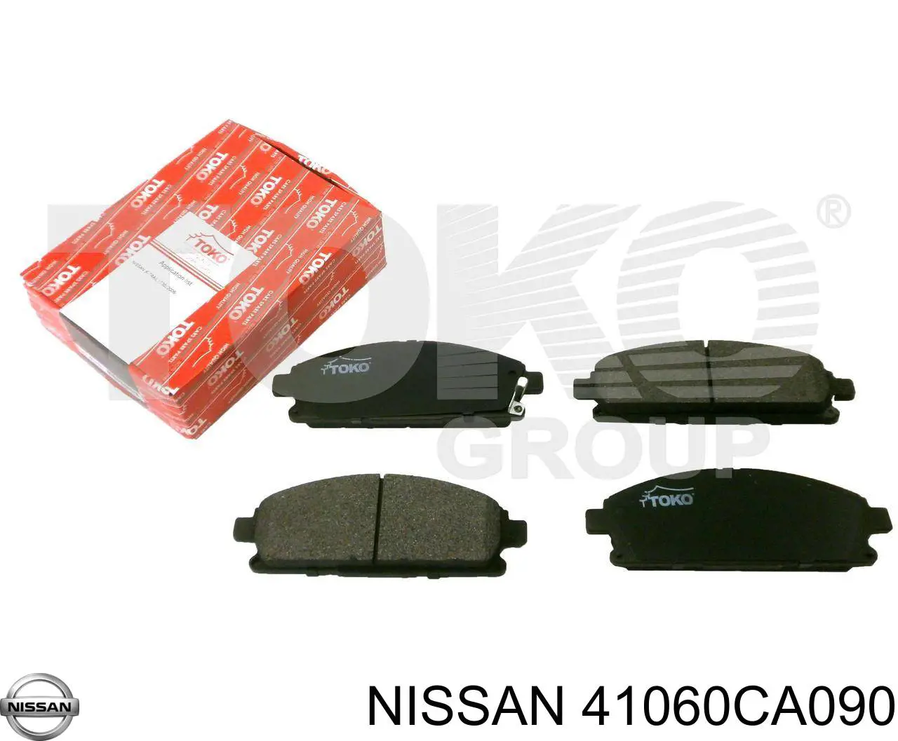 Купити 41060CA090 Nissan/Infiniti Колодки гальмівні передні, дискові