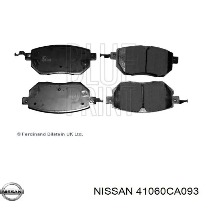 41060CA093 Nissan колодки гальмівні передні, дискові