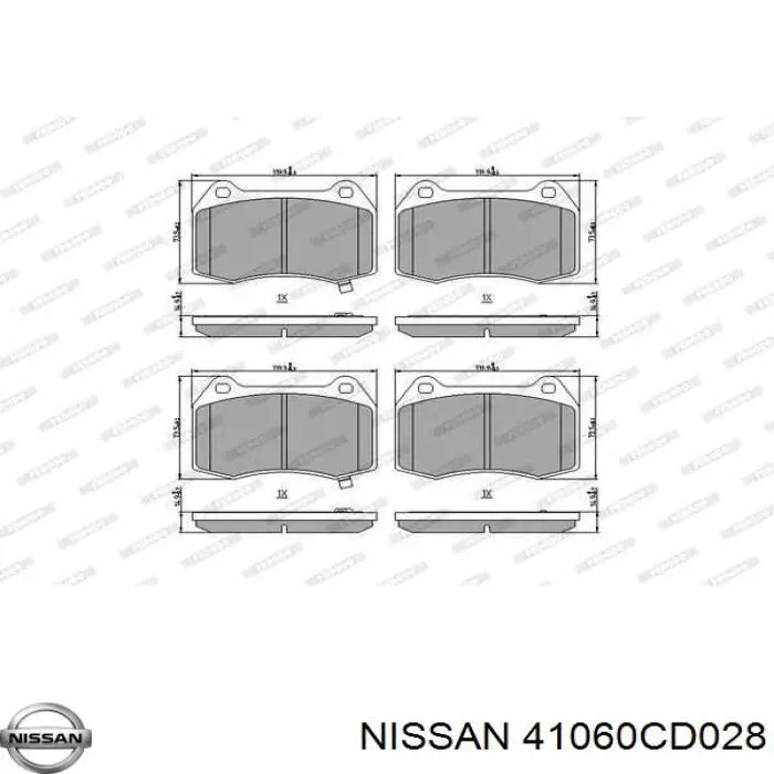 Гальмівні колодки Nissan/Infiniti 41060CD028 ціна, від 36.60 USD