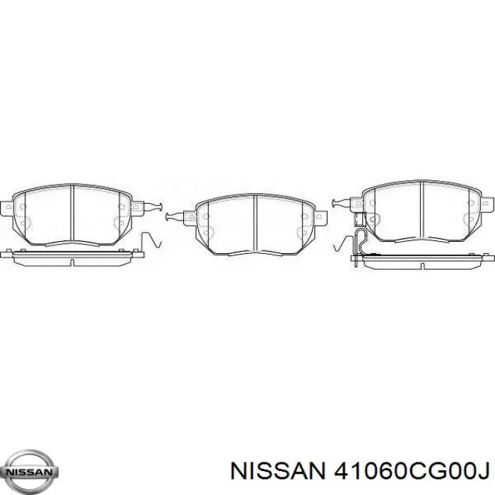 Гальмівні колодки Nissan/Infiniti 41060CG00J ціна, від 30.41 USD