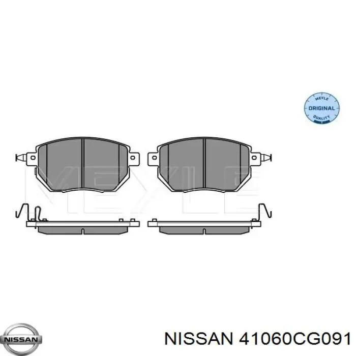 41060CG091 Nissan колодки гальмівні передні, дискові