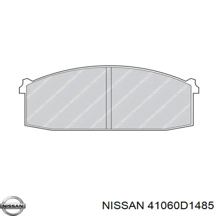 41060D1485 Nissan колодки гальмівні передні, дискові