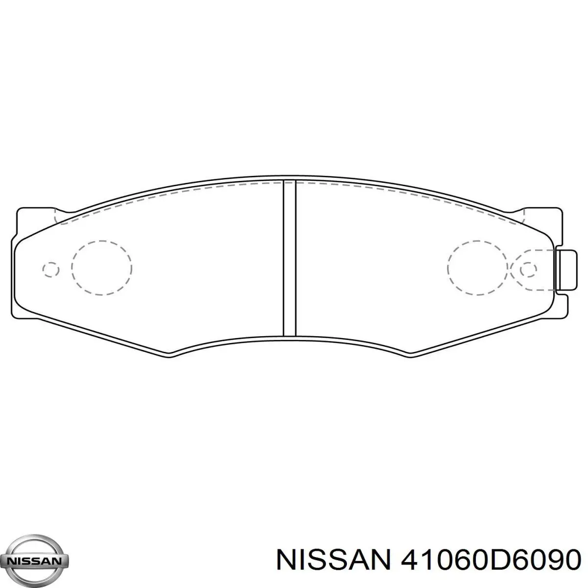 Колодки гальмівні передні, дискові 41060D6090 Nissan