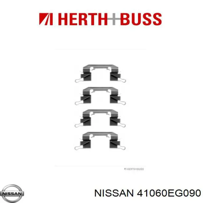 Колодки гальмівні передні, дискові 41060EG090 Nissan