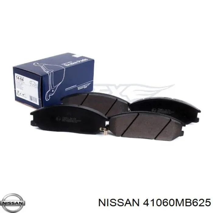 Колодки гальмівні передні, дискові 41060MB625 Nissan