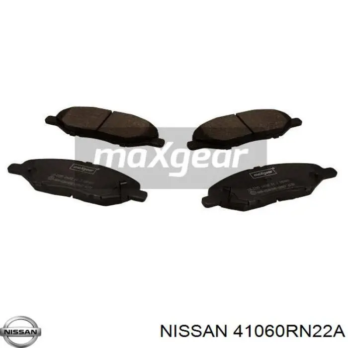 Купити 41060RN22A Nissan/Infiniti Колодки гальмівні передні, дискові